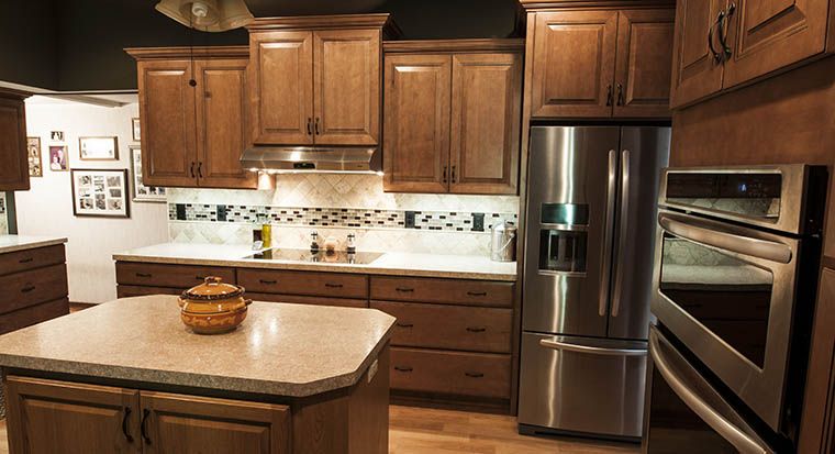 staggered wall cabinets