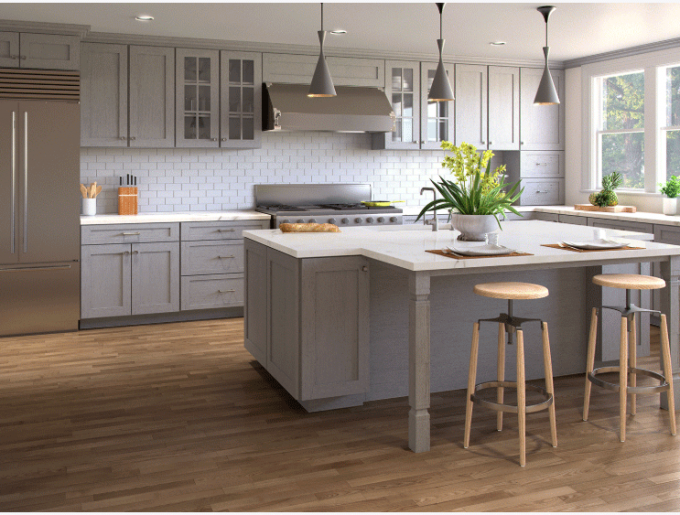 nova kitchen with chairs